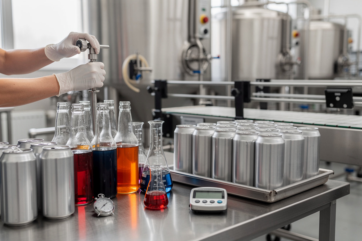 Mojo beverage manufacturing facility with production equipment and bottling lines in New York