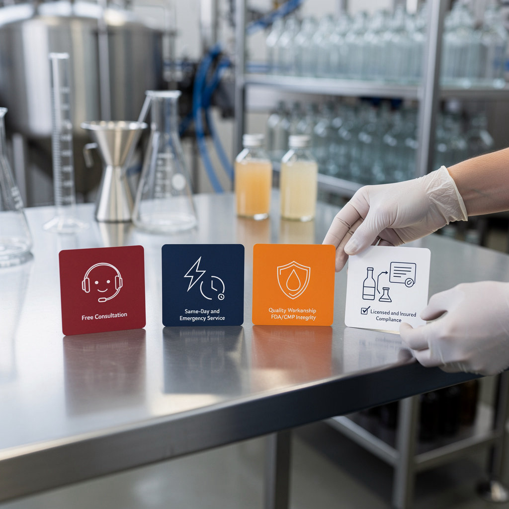 Mojo professional beverage manufacturing facility showcasing quality production standards